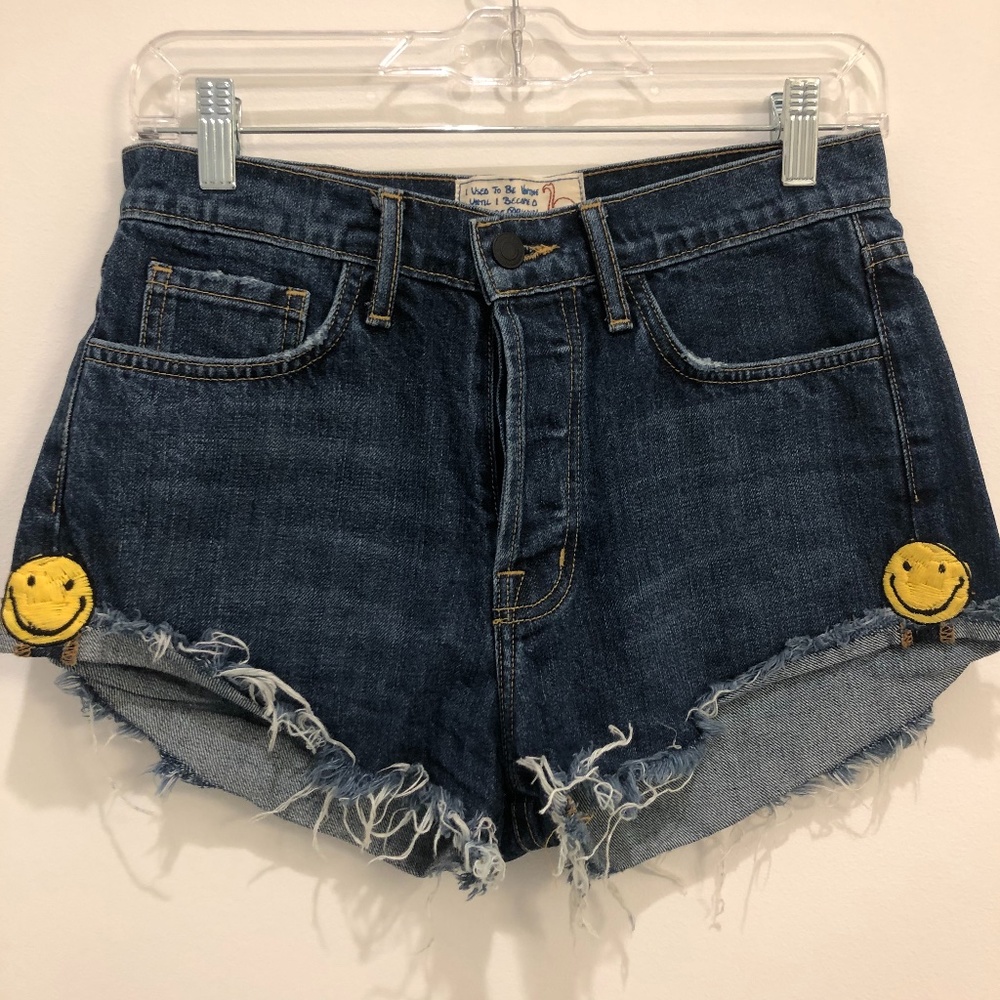 Embroidered Jean Shorts